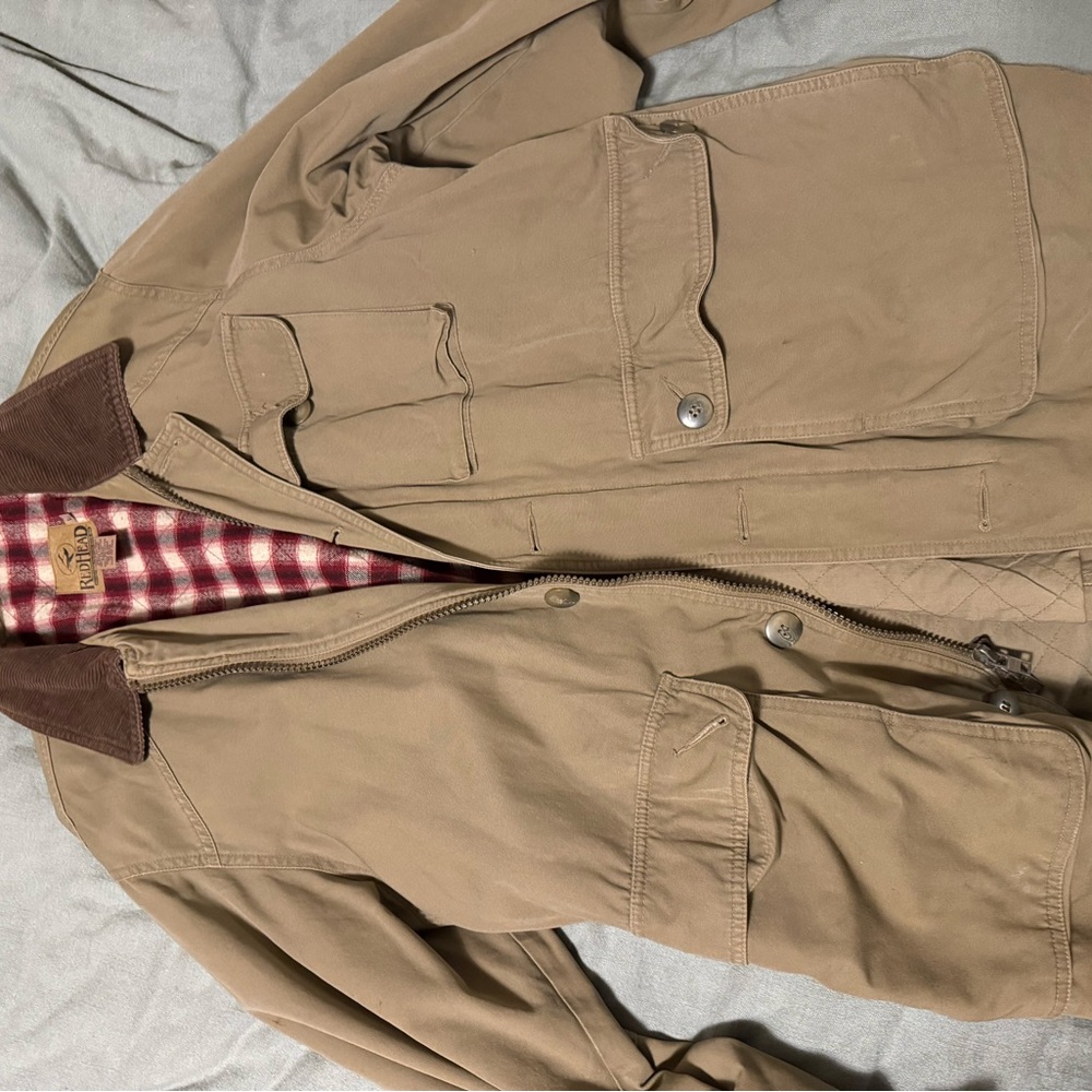 RedHead Tan Field Jacket with Brown Collar